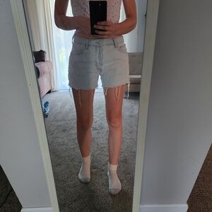 H&M Light Wash Jean Shorts